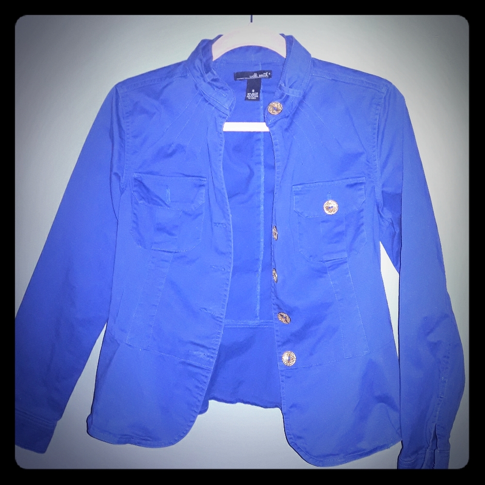 Deep Blue fitted jacket